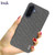 Samsung Galaxy A17 5G imak Ruiyi Series Cloth Texture PU + PC Phone Case - Dark Grey