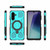 Samsung Galaxy A17 5G J-20 Solid Color MagSafe Magnetic TPU+PC Phone Case - Lake Blue