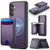 Samsung Galaxy A17 5G JEEHOOD J10 Flip Card Bag MagSafe Split RFID Leather Phone Case - Purple