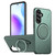 Samsung Galaxy A17 5G Kalebol Magnetic MagSafe Rotation Holder PC Phone Case - Grey Green