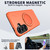 Samsung Galaxy A17 5G Kalebol Magnetic MagSafe Rotation Holder PC Phone Case - Orange