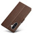 Samsung Galaxy A17 5G LC.IMEEKE Calf Texture Leather Phone Case - Coffee