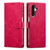 Samsung Galaxy A17 5G LC.IMEEKE Calf Texture Leather Phone Case - Red