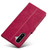 Samsung Galaxy A17 5G LC.IMEEKE Calf Texture Leather Phone Case - Red