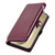 Samsung Galaxy A17 5G Leather Stitching Multi-card Slot Zipper Phone Case - Wine Red