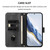 Samsung Galaxy A17 5G Line Splicing Buckle Retro Leather Phone Case - Black