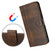 Samsung Galaxy A17 5G Line Splicing Buckle Retro Leather Phone Case - Brown