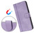 Samsung Galaxy A17 5G Line Splicing Buckle Retro Leather Phone Case - Purple