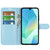 Samsung Galaxy A17 5G Litchi Texture Horizontal Flip Leather Phone Case with Holder - Blue