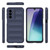 Samsung Galaxy A17 5G Magic Shield TPU + Flannel Phone Case - Dark Blue