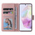 Samsung Galaxy A17 5G Marble Bronzing Stitching Leather Phone Case - Rose Gold