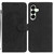 Samsung Galaxy A17 5G Moonlit Butterfly Dance Pattern Embossed Leather Phone Case - Black
