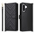 Samsung Galaxy A17 5G Multifunctional 6-Card Slots Leather Phone Case with Wrist Strap - Black