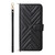 Samsung Galaxy A17 5G Multifunctional 6-Card Slots Leather Phone Case with Wrist Strap - Black