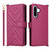 Samsung Galaxy A17 5G Multifunctional 6-Card Slots Leather Phone Case with Wrist Strap - Rose Red