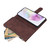 Samsung Galaxy A17 5G Multifunctional Frosted Zipper Wallet Leather Phone Case - Coffee