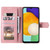 Samsung Galaxy A17 5G Nail Skin Feel Stitching Calf Texture Leather Phone Case - Rose Gold