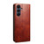 Samsung Galaxy A17 5G Oil Wax Crazy Horse Texture Leather Phone Case - Brown
