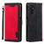 Samsung Galaxy A17 5G Retro Splicing Horizontal Flip Leather Phone Case - Red