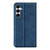 Samsung Galaxy A17 5G Retro-skin Magnetic Suction Leather Phone Case - Dark Blue