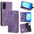 Samsung Galaxy A17 5G RFID Anti-theft Brush Magnetic Leather Phone Case - Purple