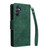 Samsung Galaxy A17 5G Rivet Buckle 9 Cards Three Fold Leather Phone Case - Green