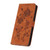 Samsung Galaxy A17 5G Rose Flower Embossing Pattern Leather Phone Case - Brown