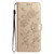Samsung Galaxy A17 5G Rose Flower Embossing Pattern Leather Phone Case - Gold