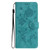Samsung Galaxy A17 5G Rose Flower Embossing Pattern Leather Phone Case - Green
