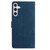 Samsung Galaxy A17 5G Secret Garden Butterfly Pattern Leather Phone Case - Dark Blue