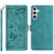 Samsung Galaxy A17 5G Secret Garden Butterfly Pattern Leather Phone Case - Green