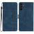 Samsung Galaxy A17 5G Seven Butterflies Embossed Leather Phone Case - Blue