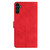 Samsung Galaxy A17 5G Seven Butterflies Embossed Leather Phone Case - Red