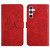 Samsung Galaxy A17 5G Skin Feel Butterfly Embossed Flip Leather Phone Case - Red