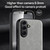 Samsung Galaxy A17 5G Skin Feel Magnetic Leather Back Phone Case - Dark Grey