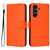 Samsung Galaxy A17 5G Skin Feel Solid Color Leather Phone Case with Lanyard - Orange