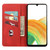 Samsung Galaxy A17 5G Skin Feel Splicing Leather Phone Case - Red