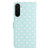 Samsung Galaxy A17 5G Small Dots Pattern Vegan Leather Phone Case - Light Blue