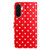 Samsung Galaxy A17 5G Small Dots Pattern Vegan Leather Phone Case - Red