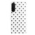 Samsung Galaxy A17 5G Small Dots Pattern Vegan Leather Phone Case - White
