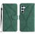 Samsung Galaxy A17 5G Stitching Embossed Leather Phone Case - Green