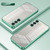 Samsung Galaxy A17 5G Transparent Plating Fine Hole Phone Case - Green