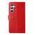 Samsung Galaxy A17 5G Y-shaped Pattern Flip Leather Phone Case - Red