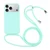 Candy Colors TPU Protective Phone Case with Lanyard iPhone 17 Pro Max - Mint Green