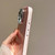 iPhone 17 Pro Max 3 in 1 Diamond Lens Frame Quicksand Pattern Phone Case - Purple