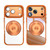 iPhone 17 Pro Max 360 Holder Magsafe Acrylic Hybrid TPU Phone Case - Orange