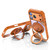 iPhone 17 Pro Max 360 Holder Magsafe Acrylic Hybrid TPU Phone Case - Orange