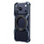 iPhone 17 Pro Max Aluminum Alloy Frameless 360-Degree Rotating Phone Case - Blue