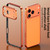 iPhone 17 Pro Max Aluminum Alloy Hybrid Silicone Edge Thin Cooling Phone Frame Case with Metal Lens Frame - Silver