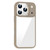iPhone 17 Pro Max Anti-fingerprint Highly Transparent PC Phone Case - Titanium Gold